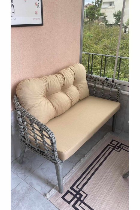Hanah Home Manolya Conjunto de Jardín Beige y Gris Hanah Home Manolya Conjunto de Jardín Beige y Gris